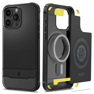 iPhone 15 Pro Case Rugged Armor Magfit Magsafe Case - Spigen Malaysia