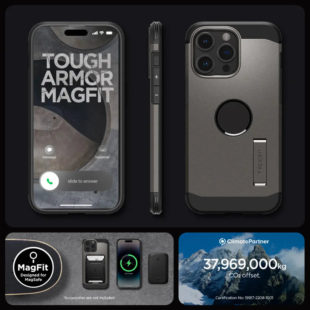 iPhone 15 Pro Case Tough Armor MagFit - Spigen Malaysia