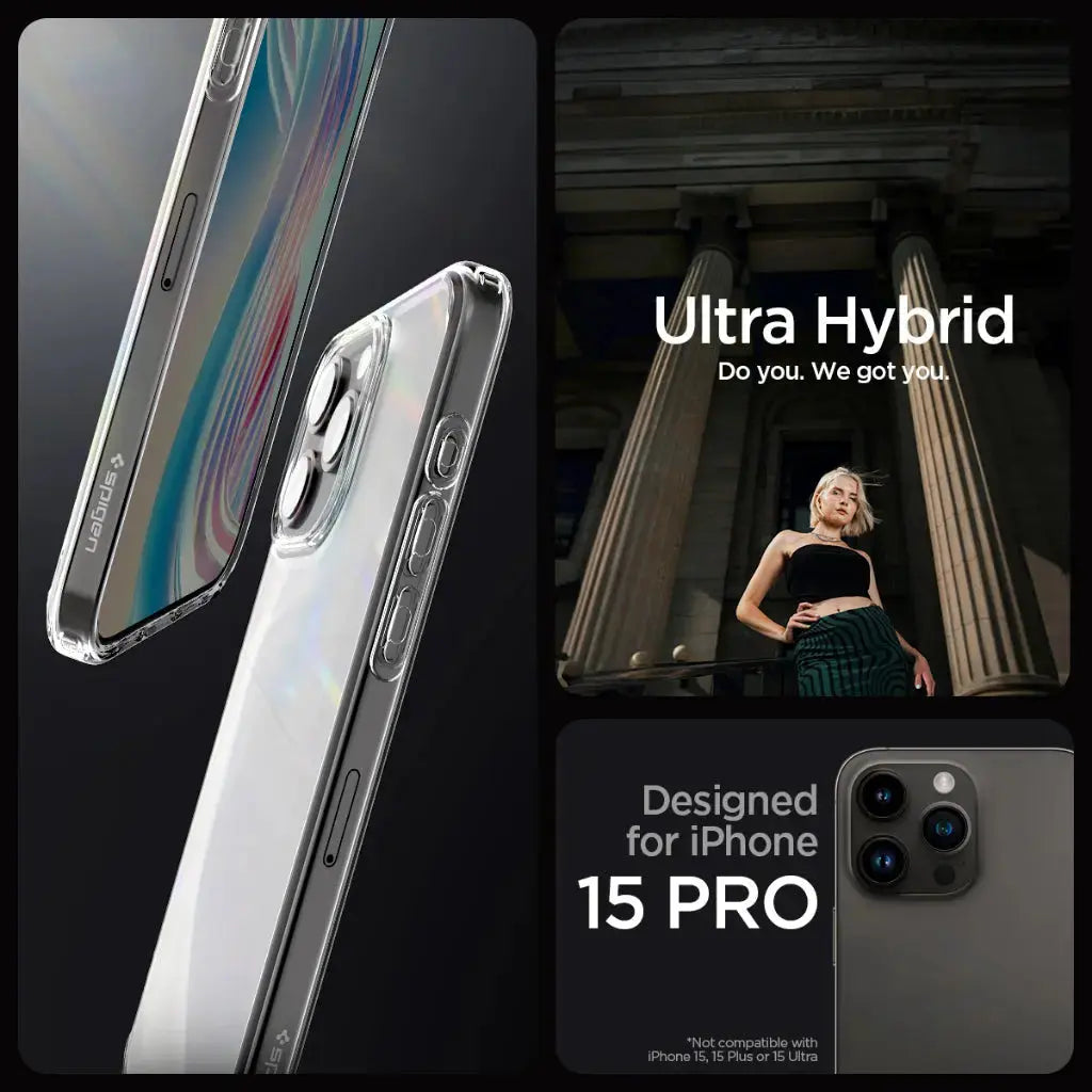 iPhone 15 Pro Case Ultra Hybrid Frost - Spigen Malaysia