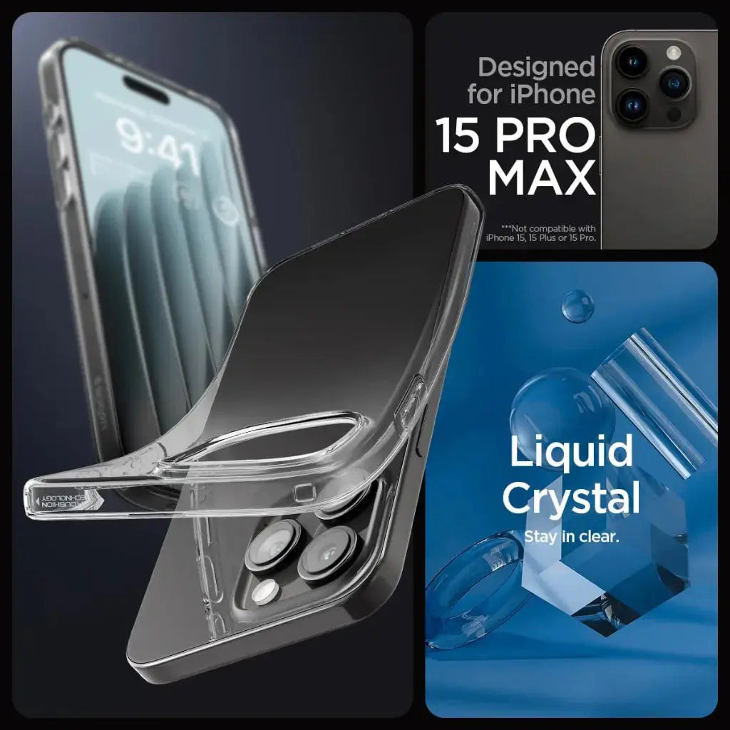 iPhone 15 Pro Max Case Liquid Crystal Crystal Flex - Spigen Malaysia