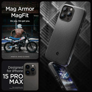 iPhone 15 Pro Max Case Mag Armor Magfit Magsafe Case - Spigen Malaysia