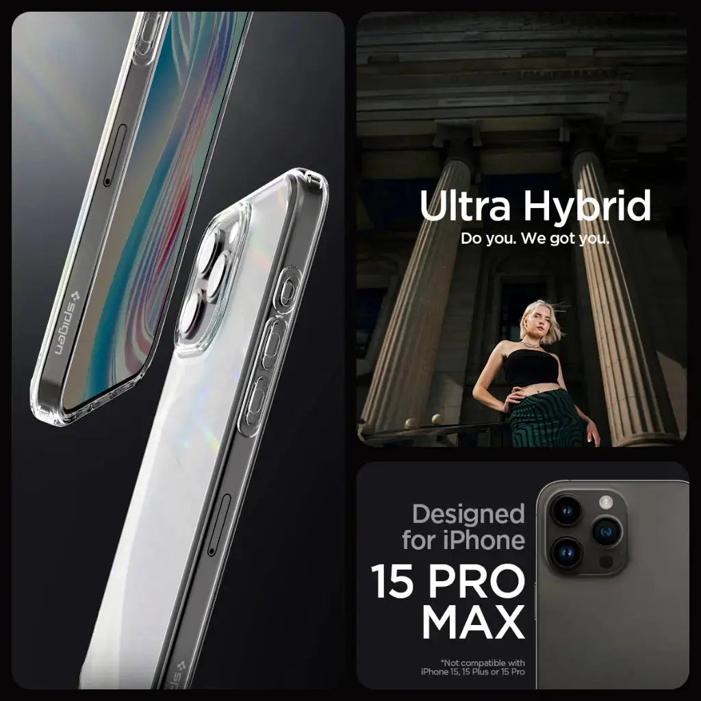 iPhone 15 Pro Max Case Ultra Hybrid Frost - Spigen Malaysia