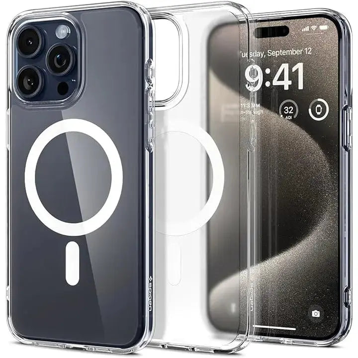 iPhone 15 Pro Max Case Ultra Hybrid Magfit Magsafe Case Frost - Spigen Malaysia