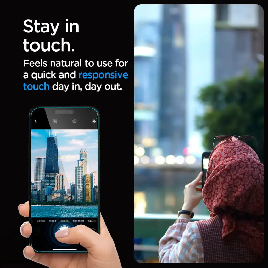 iPhone 15 Pro Screen Protector Glas.tR EZ Fit - Spigen Malaysia