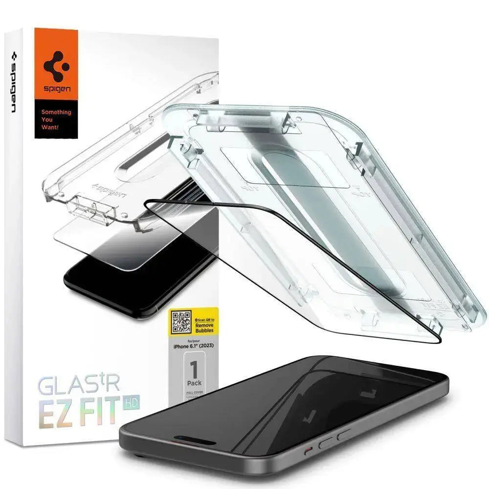iPhone 16 / iPhone 15 Screen Protector Glas.tR EZ Fit - Spigen Malaysia