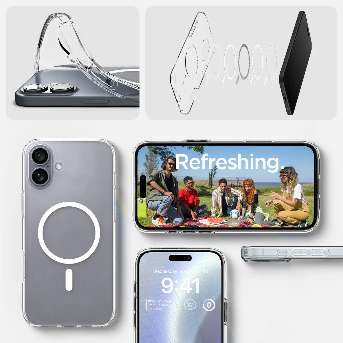 iPhone 16 Plus Case Liquid Crystal MagFit - Spigen Malaysia