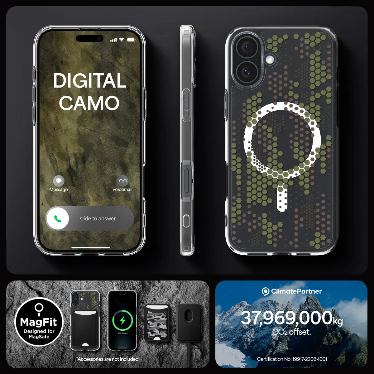 iPhone 16 Plus Case Ultra Hybrid MagFit Digital Camo - Spigen Malaysia