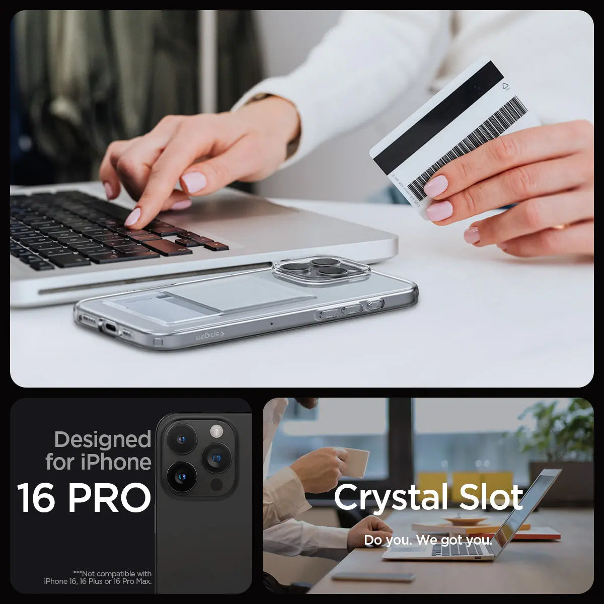 iPhone 16 Pro Case Crystal Slot - Spigen Malaysia