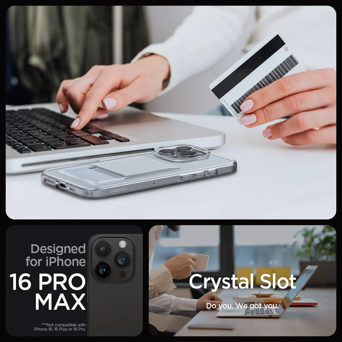 iPhone 16 Pro Max Case Crystal Slot - Spigen Malaysia