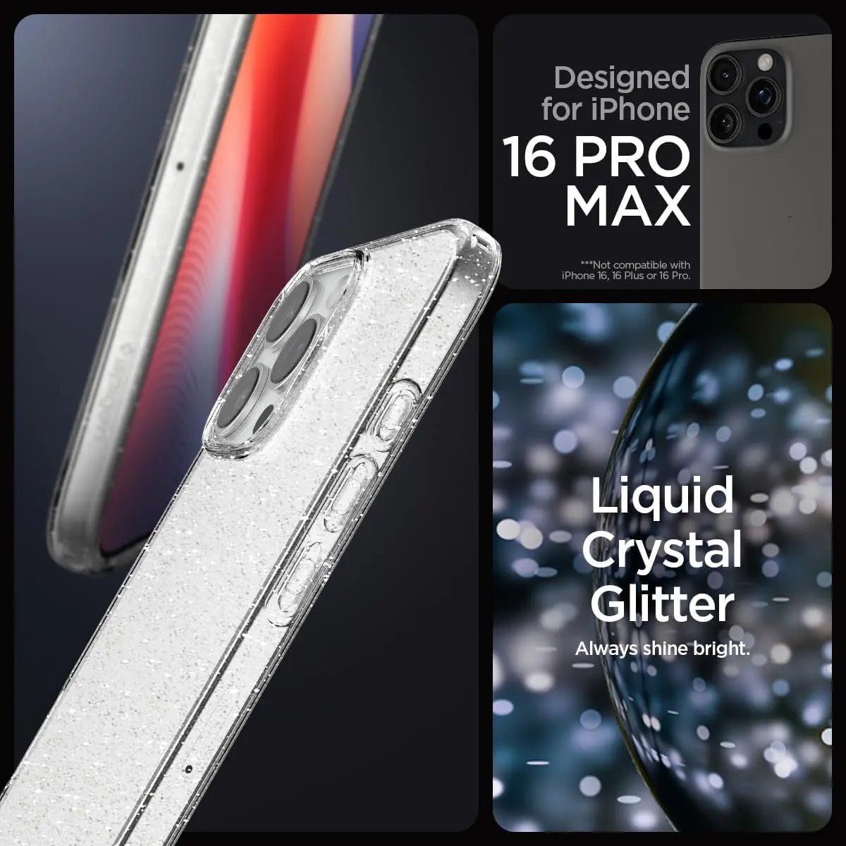 iPhone 16 Pro Max Case Liquid Crystal Glitter - Spigen Malaysia