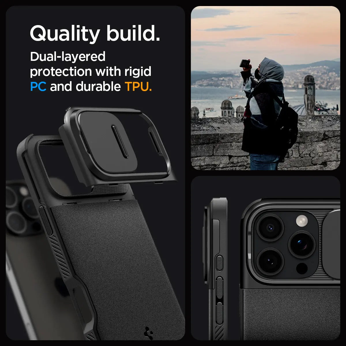 iPhone 16 Pro Max Case Optik Armor MagFit - Spigen Malaysia