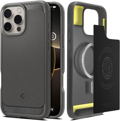 iPhone 16 Pro Max Case Rugged Armor MagFit - Spigen Malaysia