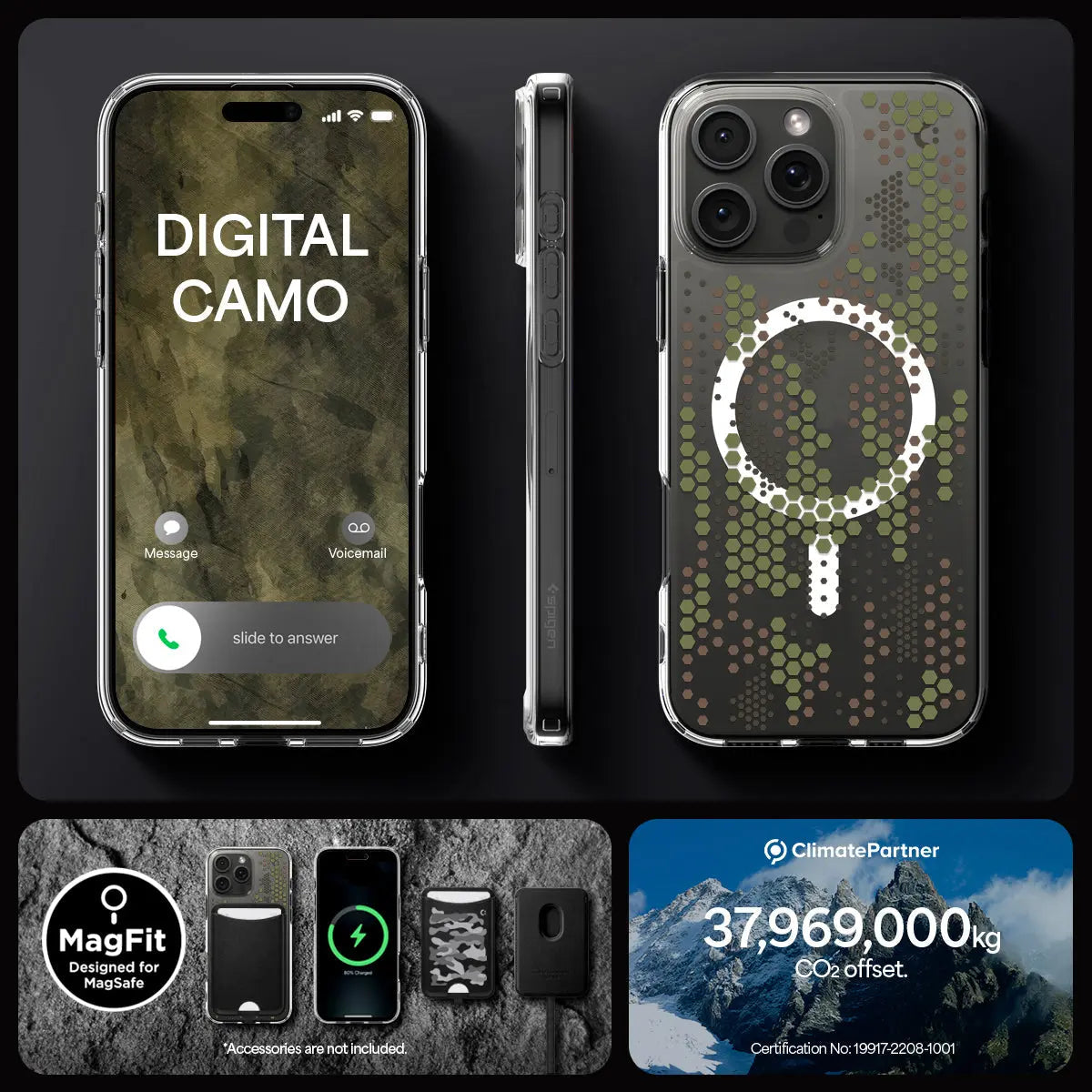 iPhone 16 Pro Max Case Ultra Hybrid MagFit Digital Camo - Spigen Malaysia