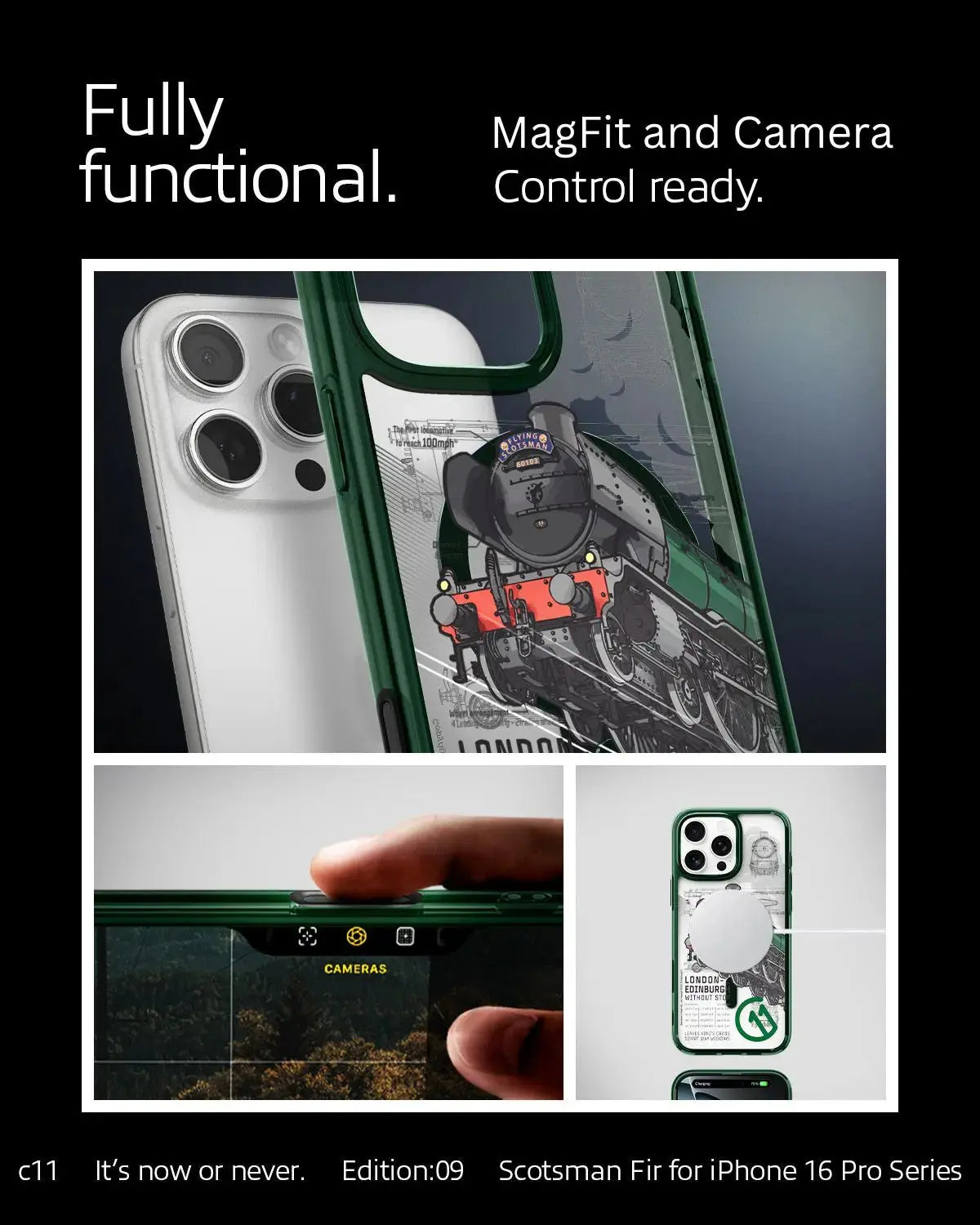 iPhone 16 Pro Max Case c11 Scotsman Fir (MagFit + Camera Control) - Spigen Malaysia