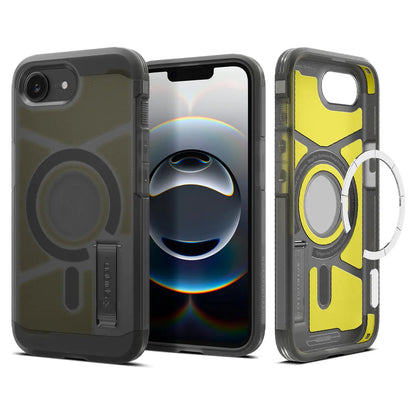 iPhone 16e Case (2025) Tough Armor MagFit Frost Black - Spigen Malaysia