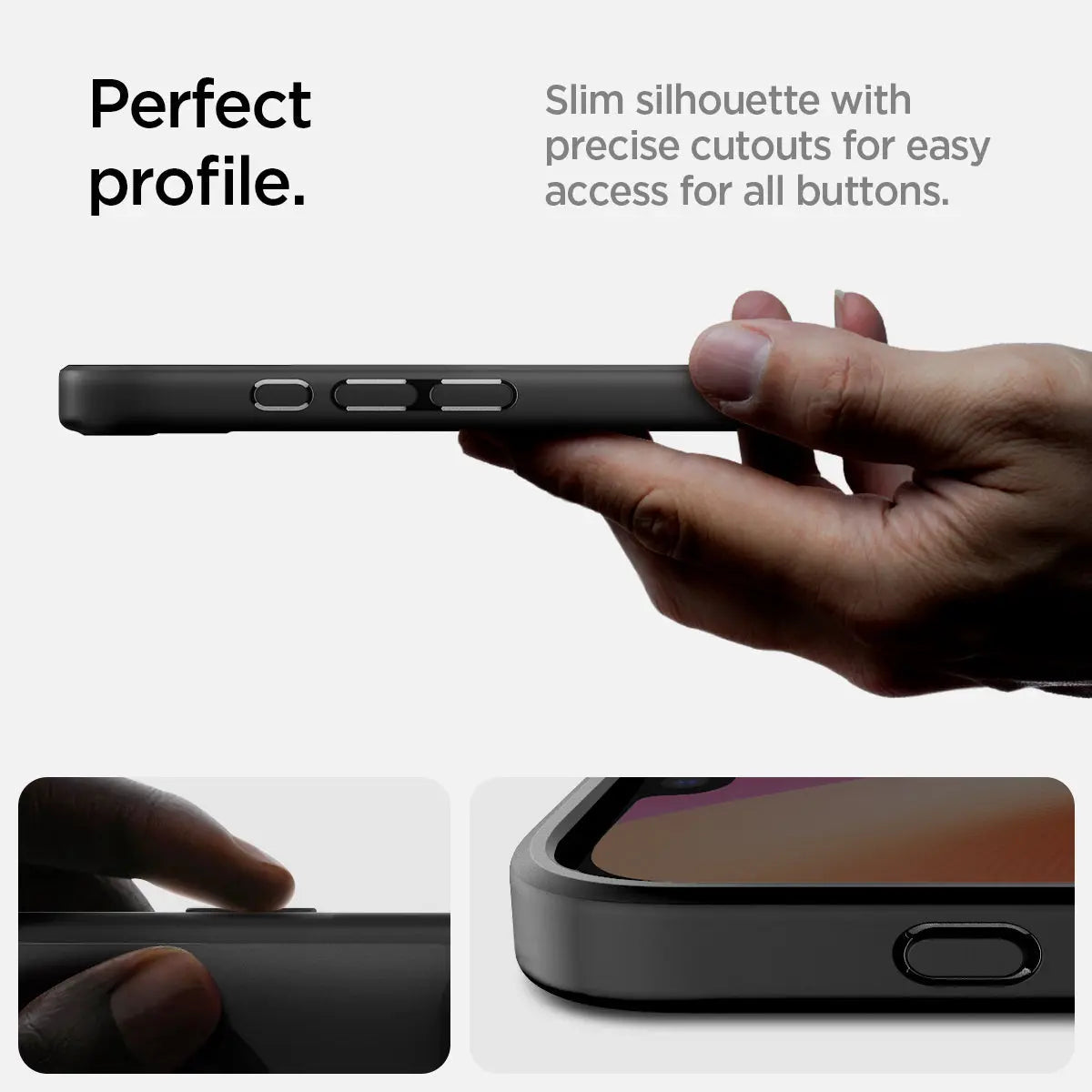 iPhone 16e Case (2025) Ultra Hybrid MagFit / Crystal Hybrid MagFit Frost Black - Spigen Malaysia