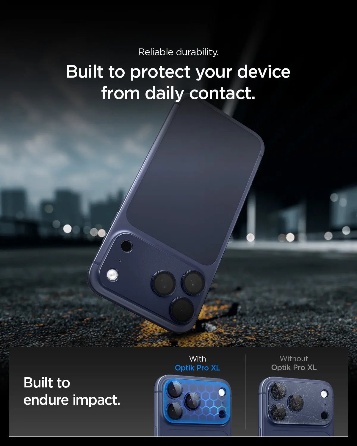 iPhone 17 Pro Max Lens Protector Optik Pro XL EZ Fit - Spigen Malaysia