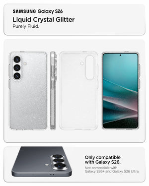 Samsung S26 Case 6.3" Liquid Crystal Glitter - Spigen Malaysia