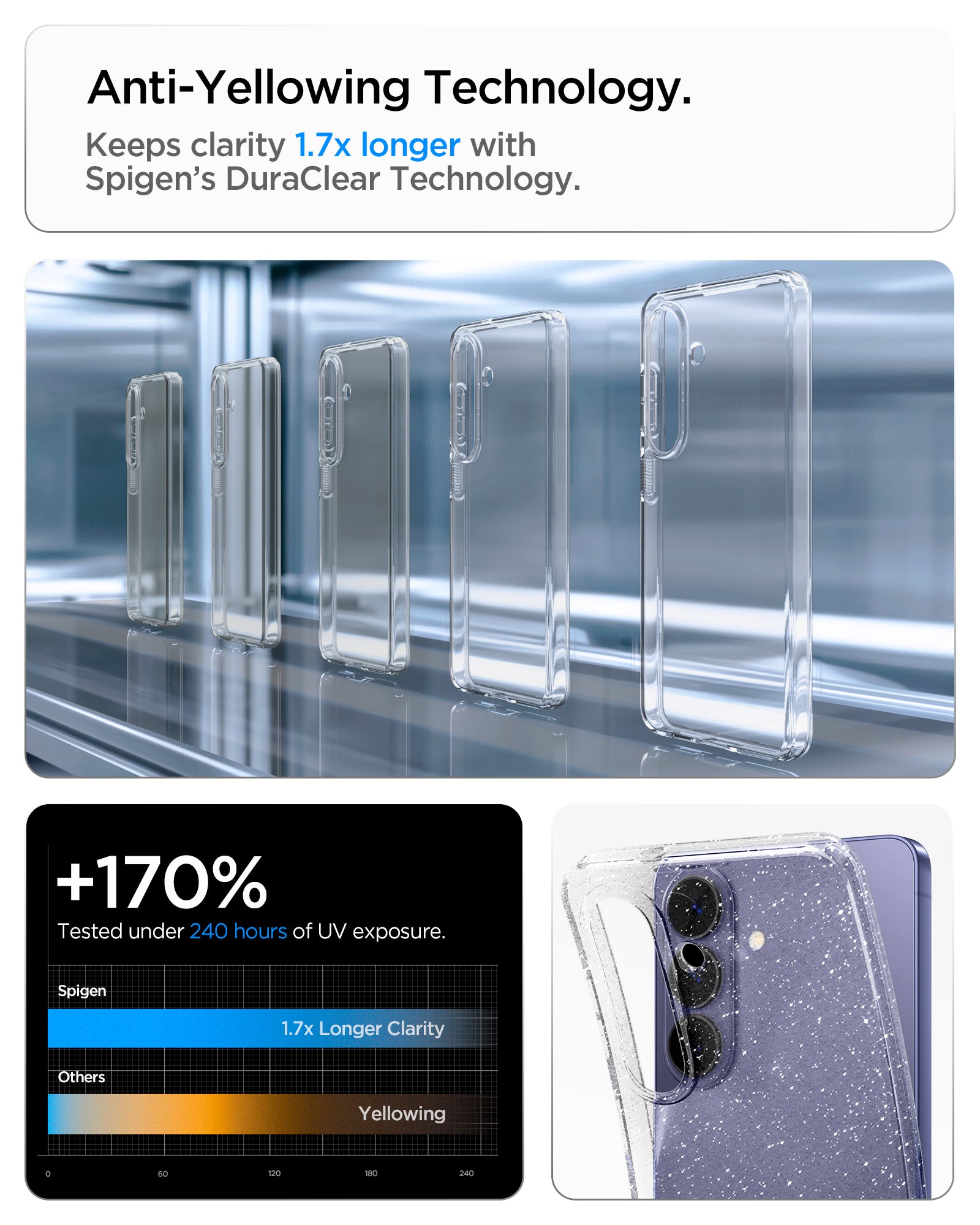 Samsung S26 Case 6.3" Liquid Crystal Glitter - Spigen Malaysia