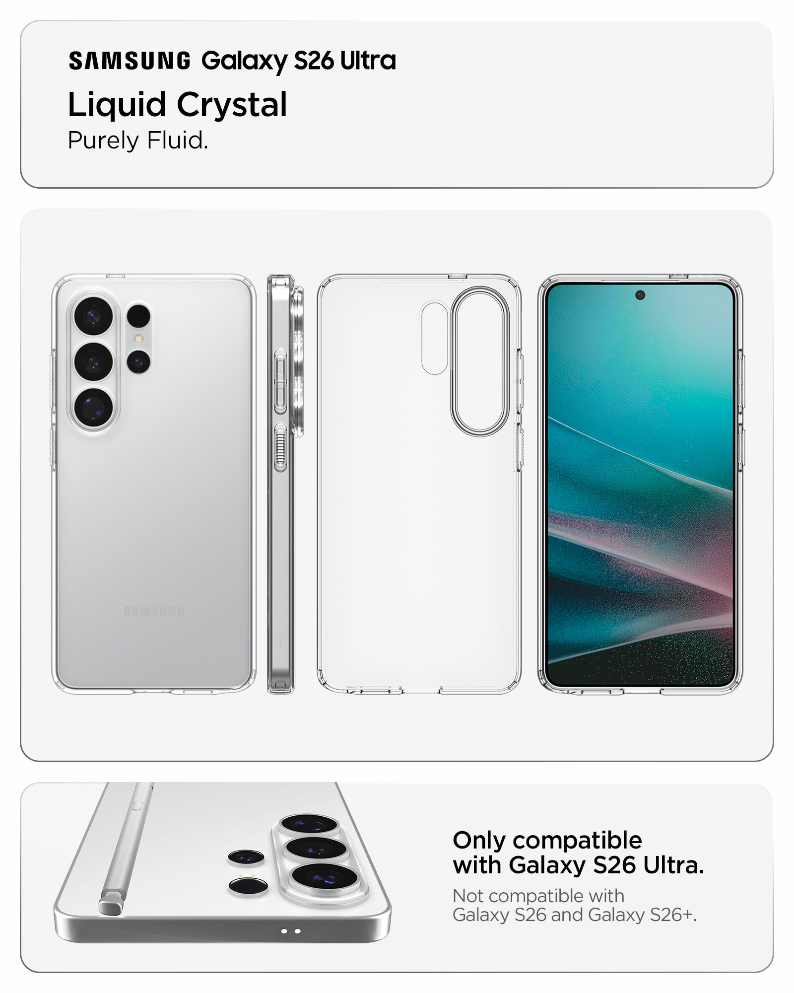 Samsung S26 Ultra Case 6.9" Liquid Crystal - Spigen Malaysia