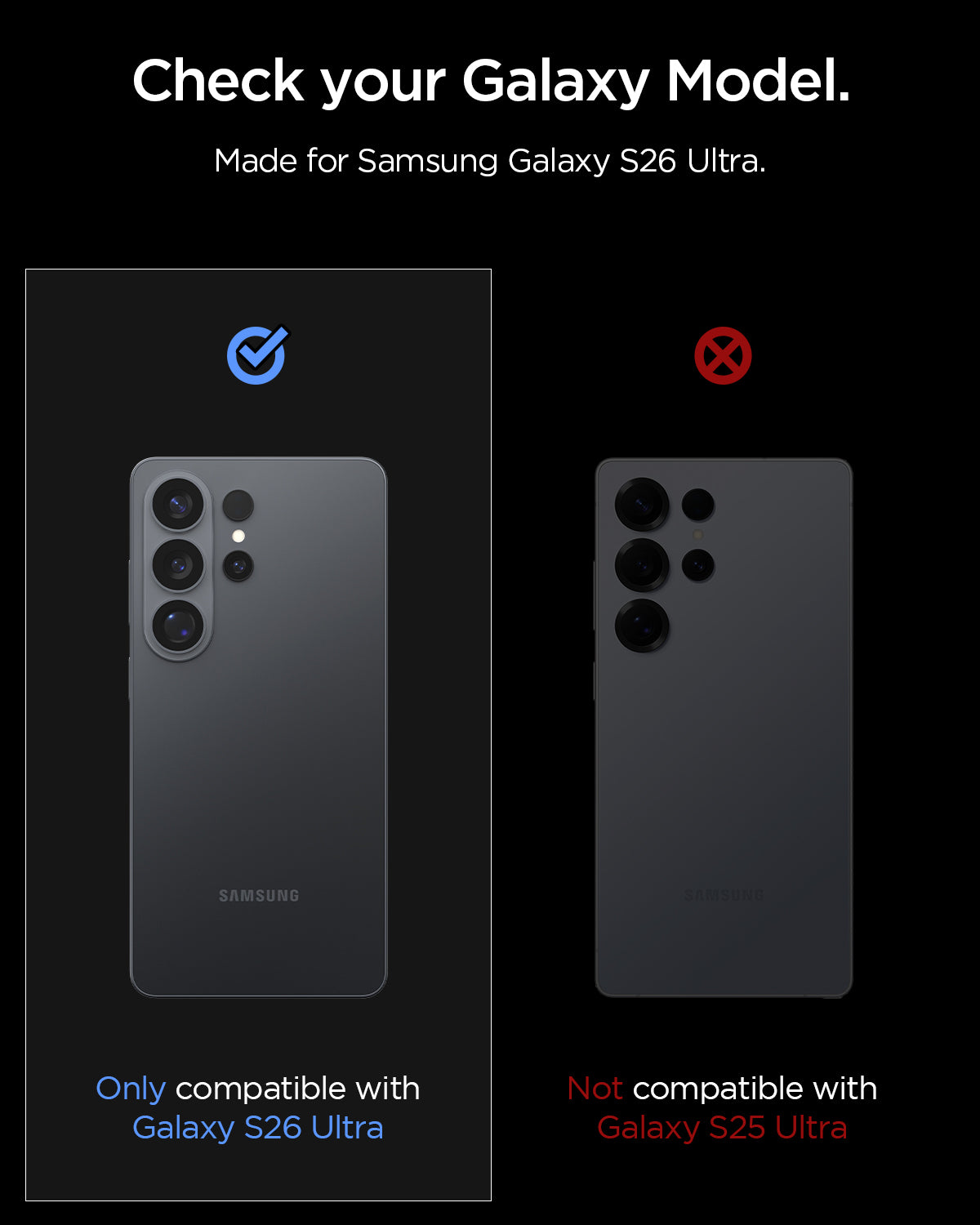 [2 Pack] Samsung S26 Ultra Camera Lens Protector 6.9" EZ Fit Optik Pro HD - Spigen Malaysia
