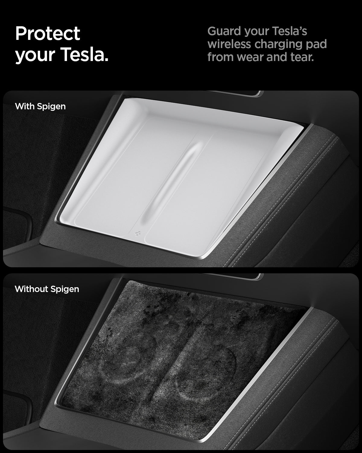 Tesla Model Y Juniper (2026 / 2025) Wireless Charging Pad Cover TO261JH - Spigen Malaysia