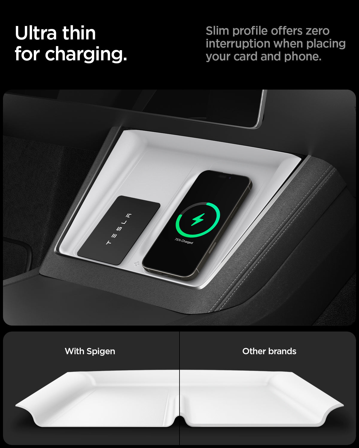 Tesla Model Y Juniper (2026 / 2025) Wireless Charging Pad Cover TO261JH - Spigen Malaysia