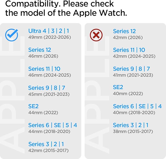 Apple Watch Strap Series (49mm / 46mm / 45mm / 44mm / 42mm) Silicone Fit