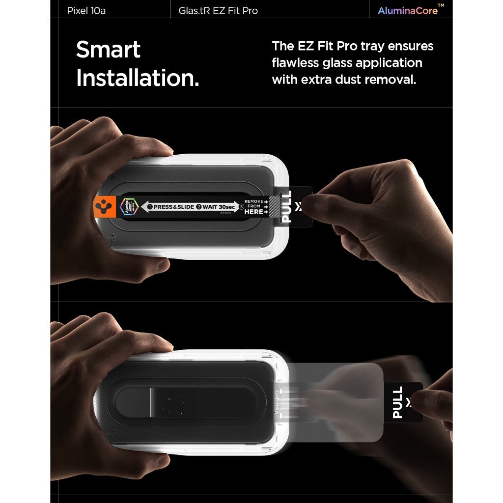 [2 Pack] Google Pixel 10a Screen Protector Glas.tR EZ Fit - Spigen Malaysia